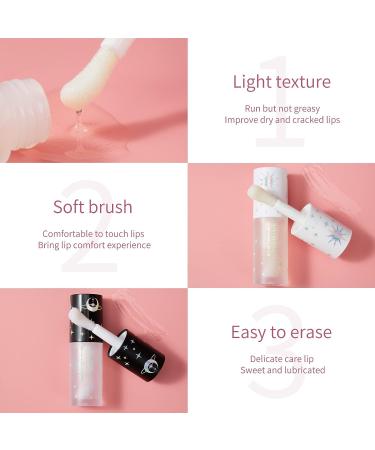 SAINKO Day & Night Lip Oil Set - Natural Coconut Lip Plumper & Coffee Lip Care Serum - Hydrating Lip Gloss Duo (3ml x 2) - Buy Online on GoSupps.com