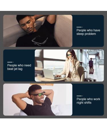 Touch Beauty Light Therapy Glasses AG-2146B - 2-in-1 Sleep & Energy Boost with Green/Red Light | Includes Travel Case - Buy Online on GoSupps.com