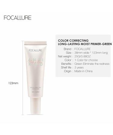 FOCALLURE Blurmax Pore-Minimizing Face Primer - Lightweight, Mattifying, Skin Correcting | All-Day Wear, Controls Shine, Hydrating - Greenv - Buy Online on GoSupps.com
