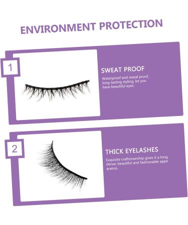 FRCOLOR Lashes Kit 6 Pairs Three-dimensional false eyelashes faux lashes cat eyes lashes Beauty Eyelashes Girl Makeup Eyelashes thick eyelashes Girl Cosmetics False Lashes natural fiber - Buy Online on GoSupps.com