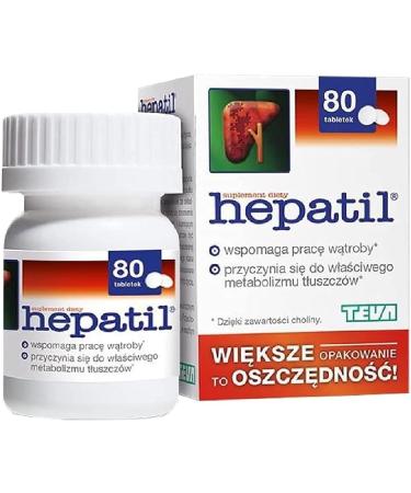 Hepatil Liver Detox Cleanse Support - 80 Capsules for Liver Function & Regeneration - Buy Online on GoSupps.com