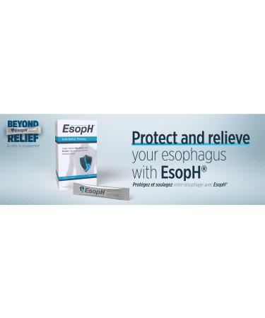 EsopH Acid Reflux Relief | Effective Heartburn Symptom Relief & Esophagus Protection | Single Dose Liquid Gel Stick | 10ml Sachet 20 Pack - Buy Online on GoSupps.com