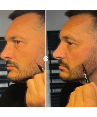 Cryom - Trident beard marker beard filler and thickener semi-permanent makeup for men dries instantly lasts 24 hours. No. 01: BLACK - Buy Online on GoSupps.com