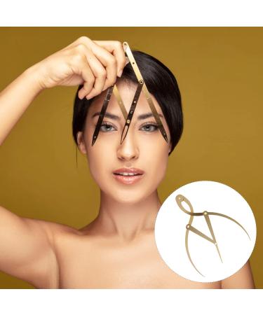 Housoutil 1pc Eyebrow Positioning Ruler Eyebrow Caliper Ruler Make up Kit Eyebrow Measuring Tool Gold Scale 16.5x5.4cm Golden - Buy Online on GoSupps.com
