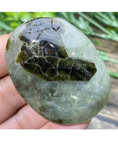 Green Prehnite Palm Natural Stone Quartz Crystals Wicca Wichcraft Minerals Ornaments Room Home Decoration - (Color: 83g) - Buy Online on GoSupps.com