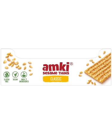 AMKI Sesame Thins Classic - Gluten Free Vegan Snack, 24 Pack 720g - Buy Online on GoSupps.com