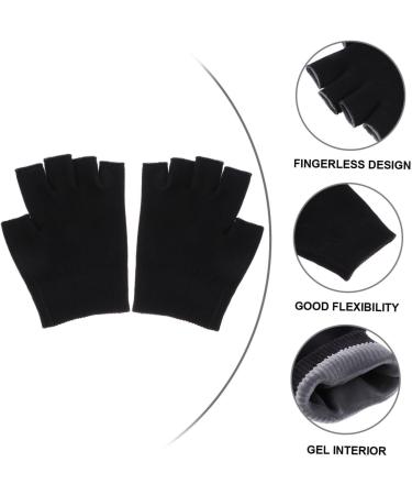 FOMIYES 4 Pairs Half Finger Moisturizing Gloves Gel Gloves Half Finger Touch Screen Gloves Cosmetic Gloves Half Finger Gloves Womens Glives Miss Dry Hands Plant Essential Oil Apparel - Buy Online on GoSupps.com