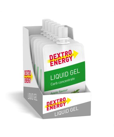 Dextro Energy Liquid Gel Apple - 6x60ml (6 Series Pack) - Grape sugar concentrate from quickly available carbohydrates energy gel with apple taste energy bar Alternative for endurance sport liquid gel Apple 60 ml (6 Pack)