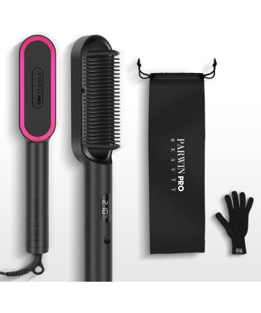 Ion Smoothing Brush - Parwin Pro Beauty Hair Straightener with LED Display Fast Heating Scalding Protection & 4 Temp Settings - Buy Online on GoSupps.com