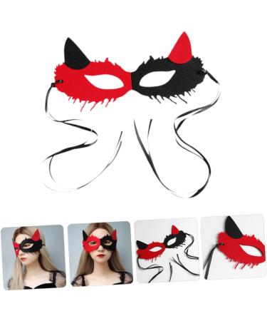 Healvian Party Mask Carnival Mask Devil Halloween Women Masquerade Women Half Mask Death Mardi Gras Mask for Women Fox Masquerade Fox Costume The Mask - Buy Online on GoSupps.com