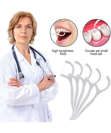 Leioua Dental Floss Picks 300 Counts - Unflavored Disposable Threaders for Adults & Kids - 6 Handy Travel Cases Included - Buy Online on GoSupps.com