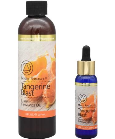 The Home of Fragrances - Set of 2 Bottles of Fragrance Oils - 2oz & 8oz (Tangerine Blast)