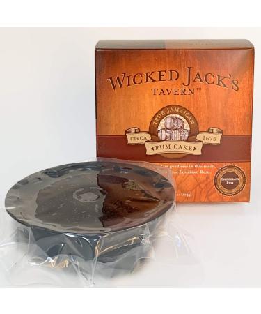 Wicked Jacks Tavern Jamaican Chocolate Rum Cake 4oz - Rich Chocolate Rum Flavor (1 Pack) - Buy Online on GoSupps.com