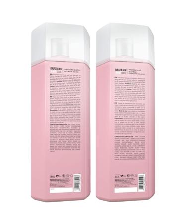 INOAR Nano Keratin Shampoo & Volume Reducer - Deep Cleansing for Chemically Treated Hair Anti-Frizz Coconut Vegan & Cruelty-Free - 1L Duo for Men & Women - Buy Online on GoSupps.com