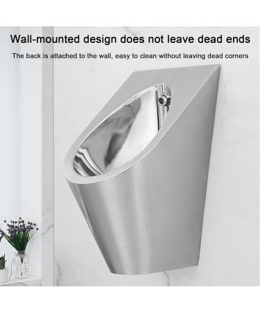 Household Products Wall-Mounted Commercial Flushing urinals Men's Public Toilet Stainless Steel Induction urinals Bathroom Urinal Funnel Toilet Used in Bars Hotels Sc (Package a) - Buy Online on GoSupps.com