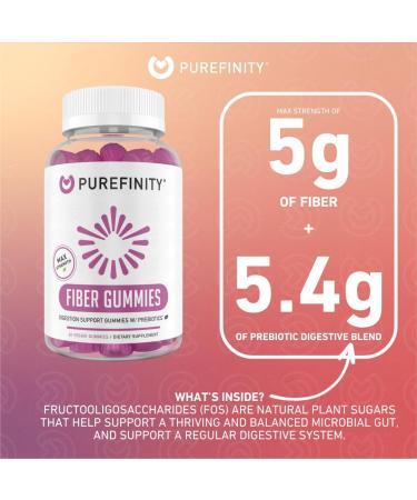 PUREFINITY Fiber + Super Greens Gummies Bundle (Inulin FOS Prebiotic Fiber Gummies + Super Greens Gummies Daily Supergreens with Spirulina Alfalfa Spinach Broccoli Beet Root Acai) - Buy Online on GoSupps.com