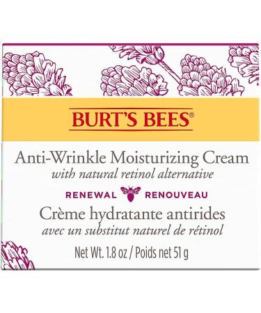 Burt's Bees Face Cream Renewal Anti-Wrinkle Moisturizing Face Cream Holiday Gift with Bakuchiol Natural Retinol Alternative 51 g - Buy Online on GoSupps.com