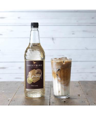 Sweetbird Almond Syrup 1L - Vegan-Friendly Syrup for Drinks - Buy Online on GoSupps.com