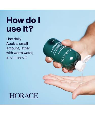 HORACE Beard Shampoo for Men - Sulphate-free Wash with Castor Oil - Gentle Beard Care for All Skin Types - Woody Aromatic Scent 250 ml - Buy Online on GoSupps.com