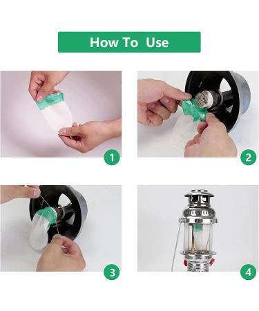 50pcs Propane Lantern Mantles for Outdoor Camping - Gas Light Mantle for Efficient Light Output - Buy Online on GoSupps.com