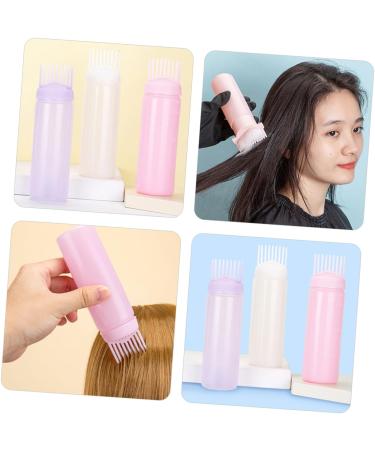 3 pi ces Bouteille Applicateur pour Coloration Cheveux Flacon et S r avec Peigne Int gr Facile Utiliser pour Retouche et Soin Capillaire Assortiment Rose et Blanc - Buy Online on GoSupps.com