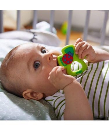 HABA Lucky Shamrock Silicone Teether & Clutching Toy - Safe & Fun Teething Solution - Buy Online on GoSupps.com