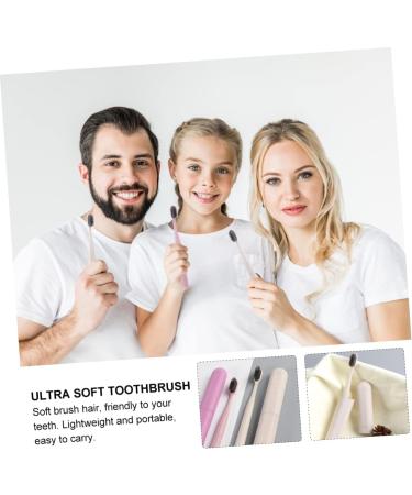 Gatuida Travel Container Toothbrush Set - 2 pcs Manual Toothbrush & Toothpaste Gift - Household Essentials - Sorted Colors - Eco-Friendly PP Material - Buy Online on GoSupps.com