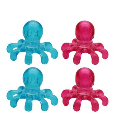 Minkissy 8 pieces massage device Household puller Hand-shampooer head massage tingling racle hair supply head accessories head scratch plastic older accessories