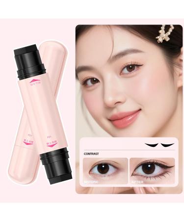 Qzdtue Winged Eyeliner Stamp Waterproof Makeup Cosmetics Portable Magnetic Makeup Pen Stencil for Women Girls Teens Woman Dating Business Work Sports Special Occasions Black - Buy Online on GoSupps.com