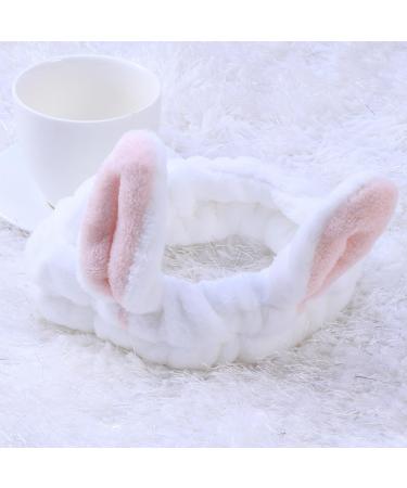 LALAFINA Face Washing Headband with Ears Easter Bunny Makeup Headband Rabbit Ears Hairband Bunny Ear Cosmetic Headband for Washing Face Shower Makeup Beige Spa Headband Bowknot - Buy Online on GoSupps.com