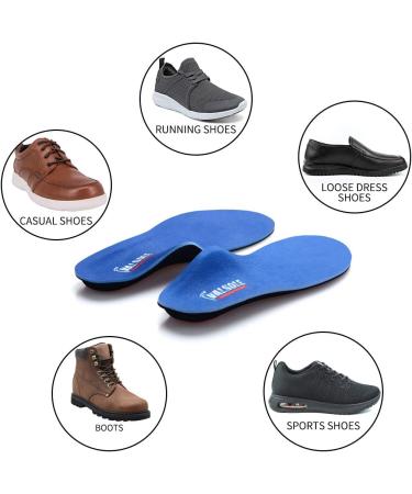 Valsole Orthopedic Insoles for Flat Feet & Plantar Fasciitis - Comfortable Shoe Inserts for Men & Women (EU 44-45 29cm) - Buy Online on GoSupps.com