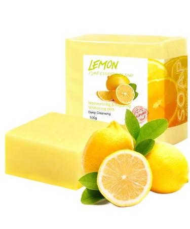 LOPHE LOPHE Lemon Soap 100g natural face and body cleansing soap soap tablet scented with lemon extract balances water and oil refreshes and revitalizes suitable for all skin types
