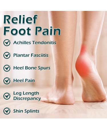 JL-Group Orthopedic Heel Inserts - Shock Absorption & Support Insoles for Achilles Tendonitis & Plantar Fasciitis | Heel Pain Relief | Large Size for Women 9.5-13.5 & Men 8-13 - Black & Blue - Buy Online on GoSupps.com