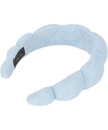Soft And Absorbent Sponge Headband for Women - Prevent Slip Cute Padded Hair Band with Elastic Blue - Buy Online on GoSupps.com