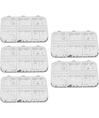 Nail Charms Durable Decorative Nail Art Rhinestones White Small 5 Boxes Beautiful for Travel for Girls (DQ-A01) - Buy Online on GoSupps.com