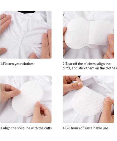 100 Pack Underarm Sweat Pads - Premium Quality Hyperhidrosis Protection for Men and Women - Buy Online on GoSupps.com