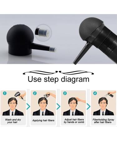 Hair Fibers Spray Applicator Pump Nozzle for Hair Fibers Hair Builder Nozzles Hair Thickening Tools - Buy Online on GoSupps.com