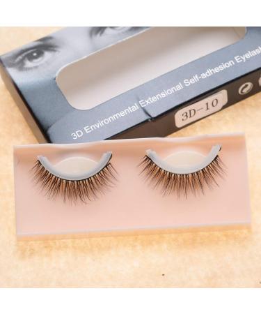 Vegan 3D Self-Adhesive Artificial Eyelashes - Reusable & No Stimulation - Wrong Eyelash Extension Set (10#) | International Shipping - Buy Online on GoSupps.com
