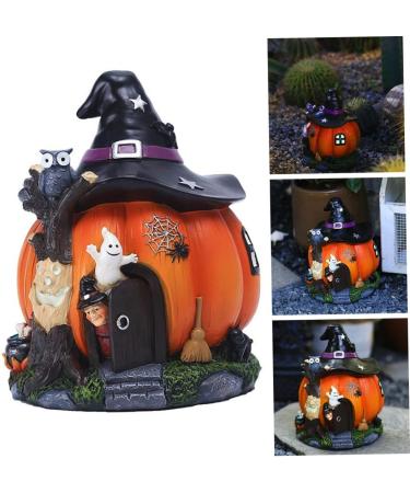 Garden Decoration Halloween Statue Resin Glowing Witch Ornament Waterproof Halloween Decoration Garden Outdoor/3245 1 - Buy Online on GoSupps.com