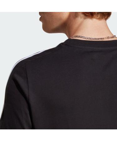 Buy adidas Men's Essentials 3-Stripes T-Shirt XL Black/White - International Shipping Available - Buy Online on GoSupps.com