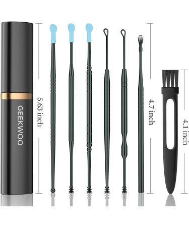 7in1 Stainless Steel Ear Wax Removal Kit with Lipstick Case - Black - Buy Online on GoSupps.com