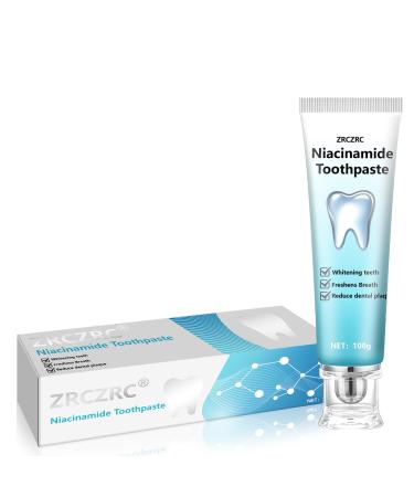 Niacinamide Whitening Toothpaste Niacinamide Toothpaste Intense Teeth whitening Gently Repairs Sensitive Teeth Protect Tooth Enamel Fresh Breath Fluoride-Free(3.5 Ounce (Pack of 1))