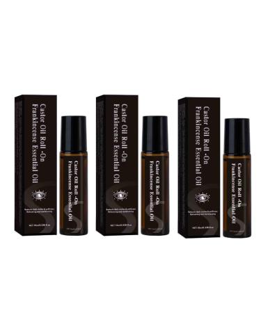 3PCS Organic Castor Oil Roll on Moisturizing Skin Barrier Repair Smooth Skin Soothing Natural Castor Oil
