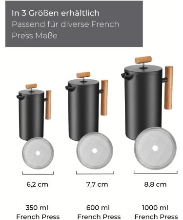 Lambda Coffee 3 Replacement French Press Strainers (3 1000 ml) - Buy Online on GoSupps.com