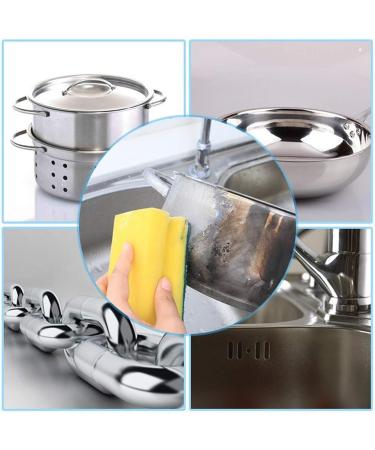 MarryLee Multi-Purpose Magic Stainless Steel Cleaning Paste Polishing Scratching Paste Ceramic Tile Door and Window Pot Pot Bottom polishing Paste for Clean and Brighten Stainless Steel (Blue) - Buy Online on GoSupps.com