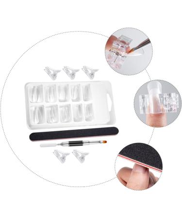 1 Set Nail Extension Set Dual Ended Brush Coffin Nail Forms Nail Molds Fake Nail Tips Picker Fake Acrylic Nails Clear Fake Nails Pedicure Plastic Lengthen Light Pen - Buy Online on GoSupps.com