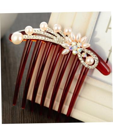 Seven- Hair Comb Bride Hair Accessories Hair Accessories for Bride Rhinestone Hair Accessories Bridal Hair Comb Bride Hair Side Comb Wedding Rhinestones Pearl Rhinestone - Buy Online on GoSupps.com