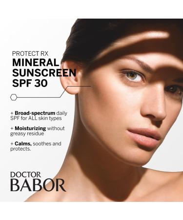 DOCTOR BABOR PROTECT RX Mineral Face Sunscreen SPF 30 - Lightweight Facial Sunscreen Lotion, 1oz - Buy Online on GoSupps.com