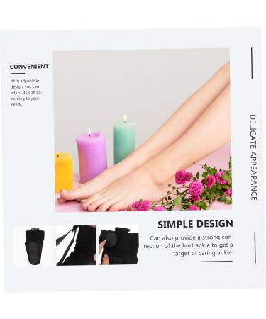 Foot Inversion Protector Tool | Adjustable Foot Arch Support & Night Splint Brace for Plantar Fasciitis | 23.5x13.5x1.5cm Black - Buy Online on GoSupps.com