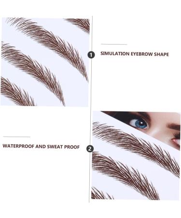 FRCOLOR 8 Pcs Eyebrow Stickers Black Makeup Eyebrow Transfer Tattoos Eyebrow Tool Eyebrow Trimming Applique - Buy Online on GoSupps.com